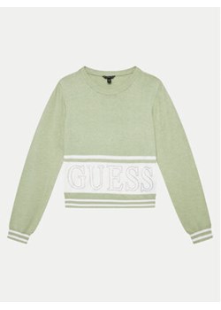 Guess Sweter J4YR01 Z3GW0 Zielony Regular Fit ze sklepu MODIVO w kategorii Swetry chłopięce - zdjęcie 176743967