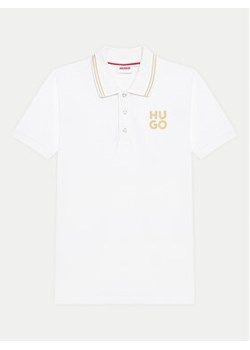 Hugo Polo G00159 D Biały Regular Fit ze sklepu MODIVO w kategorii T-shirty chłopięce - zdjęcie 176744479