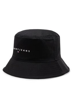 Tommy Jeans Kapelusz Tjm Linear Logo Bucket Hat AM0AM12895 Czarny ze sklepu MODIVO w kategorii Kapelusze męskie - zdjęcie 176750535