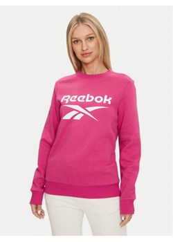 Reebok Bluza Identity Big Logo Fleece Crew 100075949 Różowy Regular Fit ze sklepu MODIVO w kategorii Bluzy damskie - zdjęcie 176753439