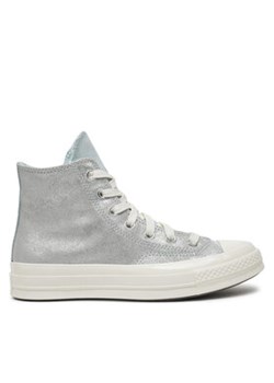 Converse Trampki Chuck 70 Suede Shimmer A08224C Szary ze sklepu MODIVO w kategorii Trampki damskie - zdjęcie 176757849
