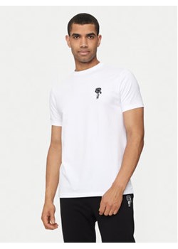 KARL LAGERFELD T-Shirt 755400 Biały Regular Fit ze sklepu MODIVO w kategorii T-shirty męskie - zdjęcie 176761028