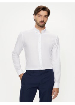 Jack&Jones Koszula Joe 12260426 Biały Slim Fit ze sklepu MODIVO w kategorii Koszule męskie - zdjęcie 176765779