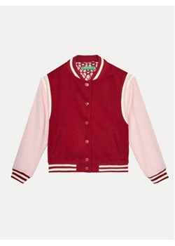 United Colors Of Benetton Kurtka bomber 20PYCN04P Bordowy Regular Fit ze sklepu MODIVO w kategorii Kurtki chłopięce - zdjęcie 176766628