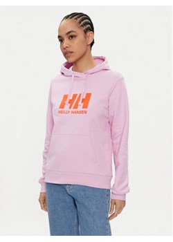 Helly Hansen Bluza Logo 2.0 34460 Różowy Regular Fit ze sklepu MODIVO w kategorii Bluzy damskie - zdjęcie 176768136