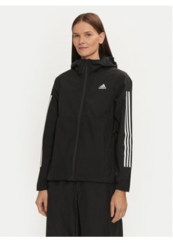 adidas Kurtka przejściowa Essentials 3-Stripes RAIN.RDY IV9263 Czarny Regular Fit ze sklepu MODIVO w kategorii Kurtki damskie - zdjęcie 176768307