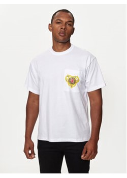 Versace Jeans Couture T-Shirt 76GAHL01 Biały Regular Fit ze sklepu MODIVO w kategorii T-shirty męskie - zdjęcie 176774297