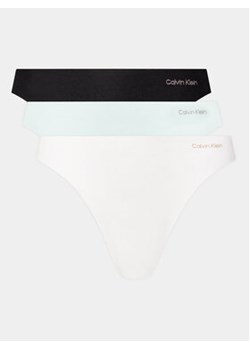 Calvin Klein Underwear Komplet 3 par fig klasycznych 000QD5200E Kolorowy ze sklepu MODIVO w kategorii Majtki damskie - zdjęcie 176784205