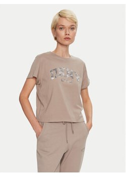 DKNY Sport T-Shirt DP4T9991 Beżowy Relaxed Fit ze sklepu MODIVO w kategorii Bluzki damskie - zdjęcie 176795289