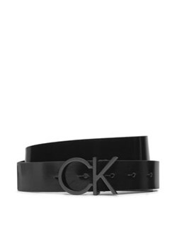 Calvin Klein Pasek Damski Logo K60K612396 Czarny ze sklepu MODIVO w kategorii Paski damskie - zdjęcie 176796597