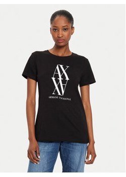 Armani Exchange T-Shirt 6DYT04 YJG3Z 1200 Czarny Regular Fit ze sklepu MODIVO w kategorii Bluzki damskie - zdjęcie 176816346