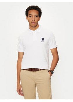 U.S. Polo Assn. Polo MUP3313 Biały Regular Fit ze sklepu MODIVO w kategorii T-shirty męskie - zdjęcie 176818358