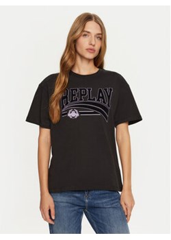 REPLAY T-Shirt W3089E.000.23608P Czarny Regular Fit ze sklepu MODIVO w kategorii Bluzki damskie - zdjęcie 176828658