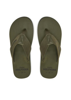 Tommy Hilfiger Japonki Hilfiger 85 Beach Sandal FM0FM05339 Zielony ze sklepu MODIVO w kategorii Klapki męskie - zdjęcie 176834397