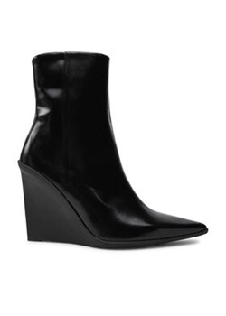 Calvin Klein Botki Wedge Ankle Boot 90 HW0HW02256 Czarny ze sklepu MODIVO w kategorii Botki - zdjęcie 176842105