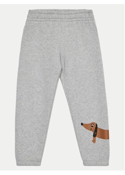 Mini Rodini Spodnie dresowe Dog 2473014394 Szary Regular Fit ze sklepu MODIVO w kategorii Spodnie chłopięce - zdjęcie 176868938