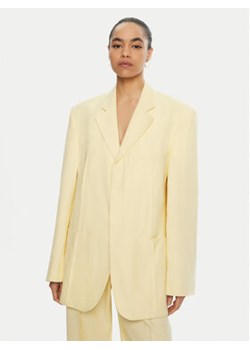 JACQUEMUS Marynarka 22E213JA101 Żółty Regular Fit ze sklepu MODIVO w kategorii Marynarki damskie - zdjęcie 176870588