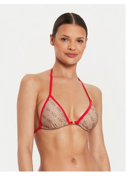 Guess Góra od bikini E4YJ13 MC04R Brązowy ze sklepu MODIVO w kategorii Stroje kąpielowe - zdjęcie 176875217