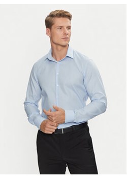 Calvin Klein Koszula Non Iron Tonal Strct Slim Shirt K10K113848 Niebieski Regular Fit ze sklepu MODIVO w kategorii Koszule męskie - zdjęcie 176893017