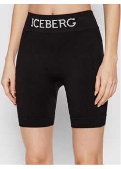 Iceberg Kolarki 22EI2P0DA216303 Czarny Slim Fit ze sklepu MODIVO w kategorii Szorty - zdjęcie 176897157