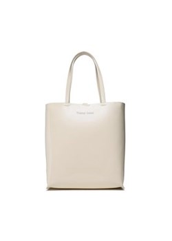 Tommy Jeans Torebka Must North South Patent Tote AW0AW15540 Écru ze sklepu MODIVO w kategorii Torby Shopper bag - zdjęcie 176899298