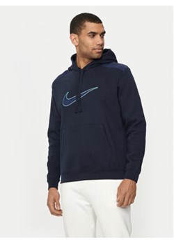 Nike Bluza FN0247 Granatowy Regular Fit ze sklepu MODIVO w kategorii Bluzy męskie - zdjęcie 176909479