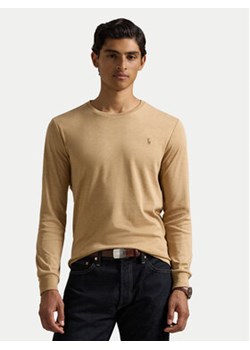 Polo Ralph Lauren Longsleeve 710760121027 Beżowy Slim Fit ze sklepu MODIVO w kategorii T-shirty męskie - zdjęcie 176912897