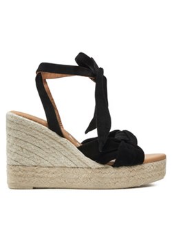 Manebi Espadryle Hamptons Wedge Espadrilles With Knot K 1.0 WS Czarny ze sklepu MODIVO w kategorii Espadryle damskie - zdjęcie 176929167