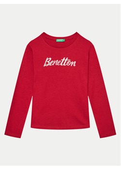 United Colors Of Benetton Bluzka 3I9WG10F7 Czerwony Regular Fit ze sklepu MODIVO w kategorii Bluzki dziewczęce - zdjęcie 176931937