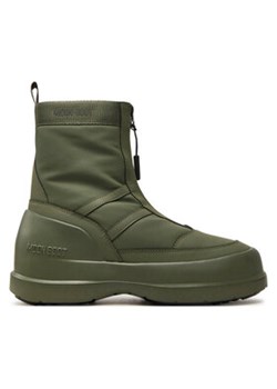 Moon Boot Śniegowce Luna Zip Boot 80D2480010 Khaki ze sklepu MODIVO w kategorii Buty zimowe męskie - zdjęcie 176932539