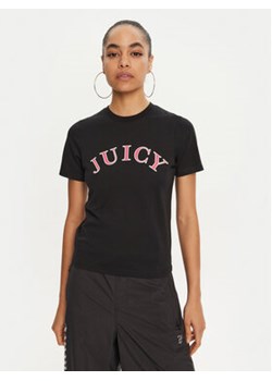 Juicy Couture T-Shirt College Gf JCSCT224414 Czarny Regular Fit ze sklepu MODIVO w kategorii Bluzki damskie - zdjęcie 176943257