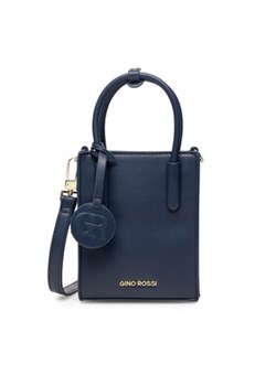 Gino Rossi Torebka OJ-82716 Granatowy ze sklepu MODIVO w kategorii Torby Shopper bag - zdjęcie 176946775