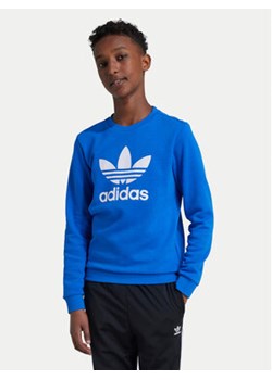 adidas Bluza Trefoil IY7438 Niebieski Regular Fit ze sklepu MODIVO w kategorii Bluzy chłopięce - zdjęcie 176947199