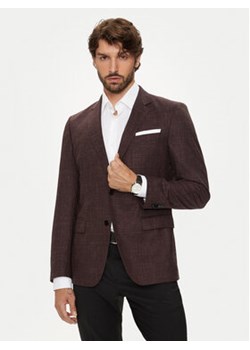 Boss Marynarka H-Hutson-224 50521645 Bordowy Slim Fit ze sklepu MODIVO w kategorii Marynarki męskie - zdjęcie 176948048