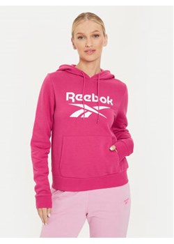 Reebok Bluza Fleece Hoodie Różowy Regular Fit ze sklepu MODIVO w kategorii Bluzy damskie - zdjęcie 176949139