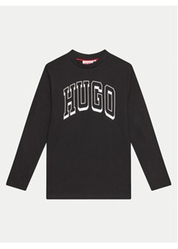 Hugo Bluzka G00148 D Czarny Regular Fit ze sklepu MODIVO w kategorii T-shirty chłopięce - zdjęcie 176959046