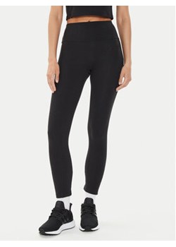 adidas Legginsy Lounge Ribbed IP2281 Czarny Slim Fit ze sklepu MODIVO w kategorii Spodnie damskie - zdjęcie 176972228