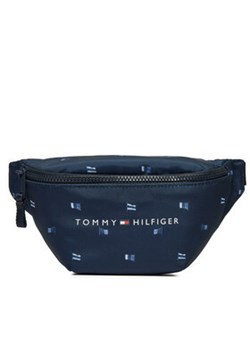 Tommy Hilfiger Saszetka nerka Th Essential Aop AU0AU01949 Granatowy ze sklepu MODIVO w kategorii Saszetki - zdjęcie 176973567