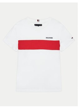 Tommy Hilfiger T-Shirt Colorblock Embroidery KB0KB09142 Biały Regular Fit ze sklepu MODIVO w kategorii T-shirty chłopięce - zdjęcie 176981958