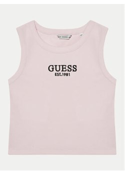 Guess Top J4YI16 KBZP4 Różowy Regular Fit ze sklepu MODIVO w kategorii Bluzki dziewczęce - zdjęcie 176994749