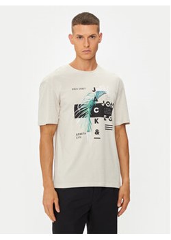 Jack&Jones T-Shirt Jjclarc 12247768 Beżowy Relaxed Fit ze sklepu MODIVO w kategorii T-shirty męskie - zdjęcie 177006506