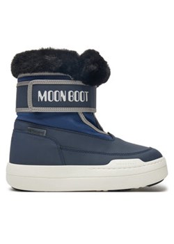 Moon Boot Śniegowce Junior Park Strap 80D3440030 Granatowy ze sklepu MODIVO w kategorii Buty zimowe dziecięce - zdjęcie 177011095