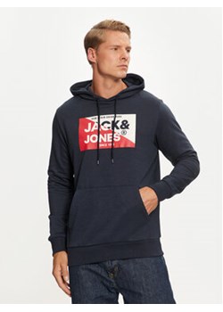 Jack&Jones Bluza Nolan 12256849 Granatowy Standard Fit ze sklepu MODIVO w kategorii Bluzy męskie - zdjęcie 177011099