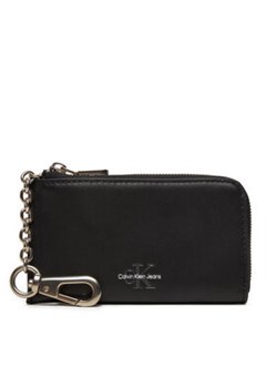 Calvin Klein Jeans Etui na klucze L Zip W/Keyring K50K512583 Czarny ze sklepu MODIVO w kategorii Etui - zdjęcie 177018248