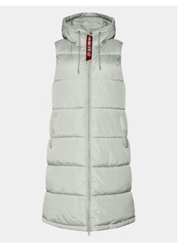 Alpha Industries Bezrękawnik Long Puffer Vest 108002 Szary Regular Fit ze sklepu MODIVO w kategorii Kamizelki damskie - zdjęcie 177019965