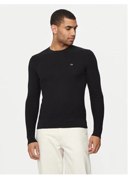 Calvin Klein Sweter K10K113031 Czarny Regular Fit ze sklepu MODIVO w kategorii Swetry męskie - zdjęcie 177025779