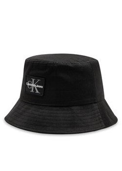 Calvin Klein Jeans Kapelusz Mono Logo Patch Bucket Hat K50K512181 Czarny ze sklepu MODIVO w kategorii Kapelusze męskie - zdjęcie 177029347