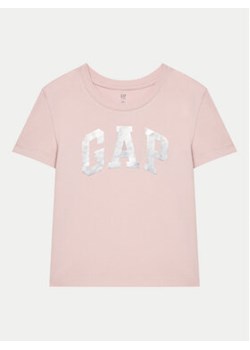 Gap T-Shirt 628713-00 Różowy Relaxed Fit ze sklepu MODIVO w kategorii Bluzki dziewczęce - zdjęcie 177031005