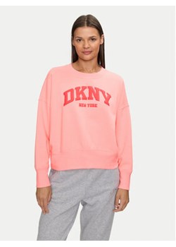 DKNY Sport Bluza DP4T9944 Różowy Loose Fit ze sklepu MODIVO w kategorii Bluzy damskie - zdjęcie 177033846