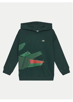 Lacoste Bluza SJ2561 Zielony Oversize ze sklepu MODIVO w kategorii Bluzy chłopięce - zdjęcie 177035388